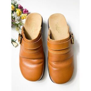 Vionic Women's Bayside Slip-on Orthaheel Technology Mule Clogs Brown Size 6